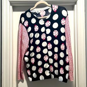 Crown & Ivy Ladybug Cardigan
